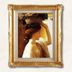 A Girl with a Basket of Fruit — Sir Frederic Lord Leighton | 19th-Century Academic Masterpiece | Hand-Painted Oil Reproduction | Framed - Galerie Eclat