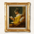 A Young Girl Reading — Jean-Honoré Fragonard | 18th-Century Rococo Masterpiece | Hand-Painted Oil Reproduction | Framed - Galerie Eclat