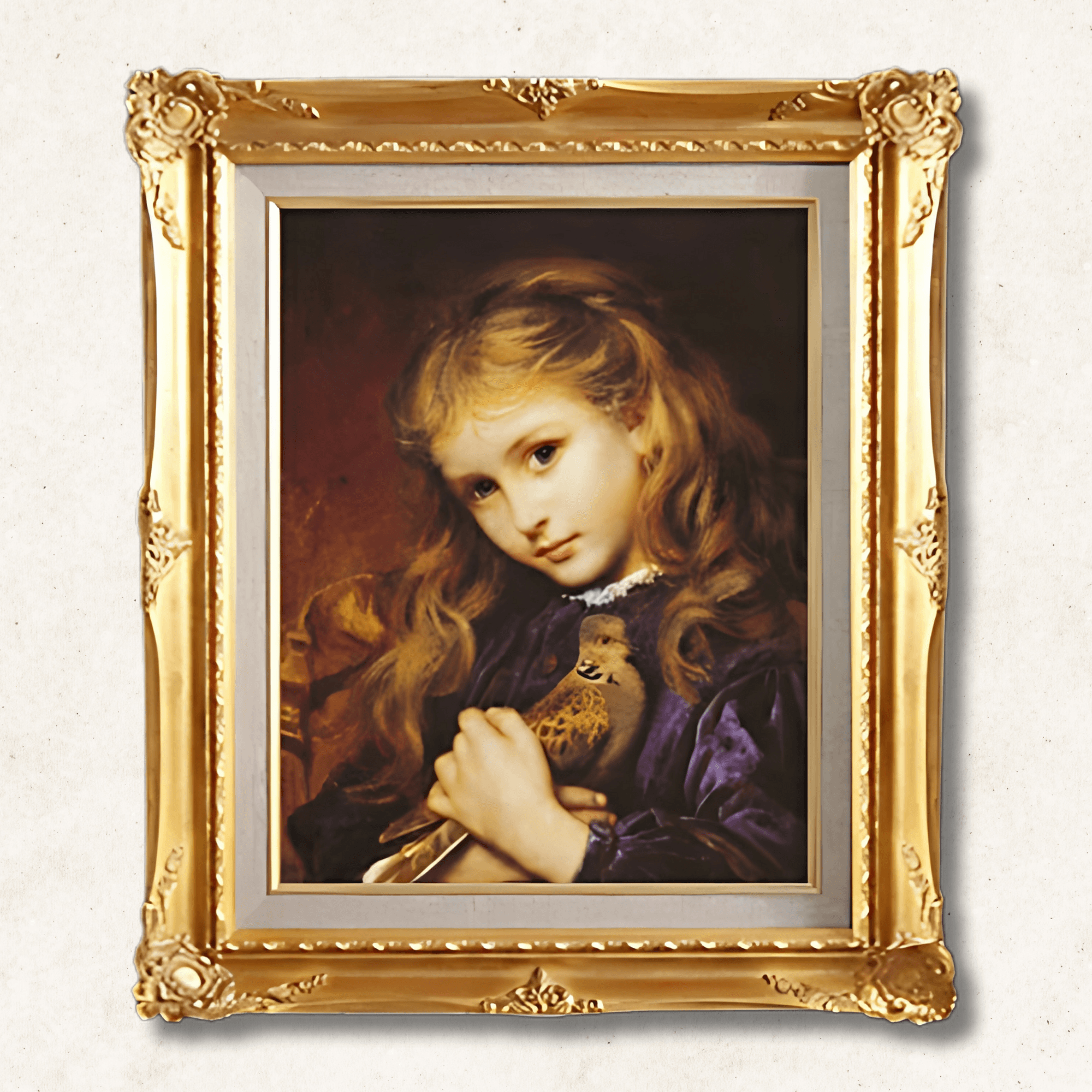 The Turtle Dove — Sophie Gengembre Anderson | Victorian Romantic Masterpiece | Hand-Painted Oil Reproduction | Framed - Galerie Eclat
