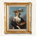 Self-Portrait in a Straw Hat — Élisabeth Vigée Le Brun | 18th-Century French Court Painter Masterpiece | Hand-Painted Oil Reproduction | Framed - Galerie Eclat
