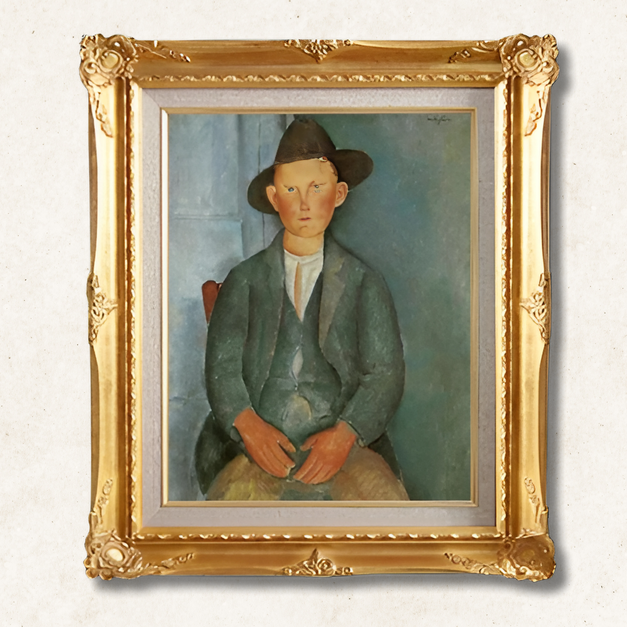 Amedeo Modigliani – Young Peasant | Framed Canvas