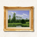 Meadow with Poplars — Claude Monet | Luminous Impressionist Landscape | Hand-Painted Oil Reproduction | Framed - Galerie Eclat