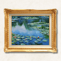 Water Lilies — Claude Monet | The Iconic Impressionist Masterpiece | Hand-Painted Oil Reproduction | Framed - Galerie Eclat
