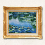 Water Lilies — Claude Monet | The Iconic Impressionist Masterpiece | Hand-Painted Oil Reproduction | Framed - Galerie Eclat