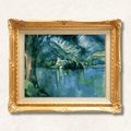 The Lake of Annecy — Paul Cézanne | 1896 Post-Impressionist Masterpiece | Hand-Painted Oil Reproduction | Framed - Galerie Eclat