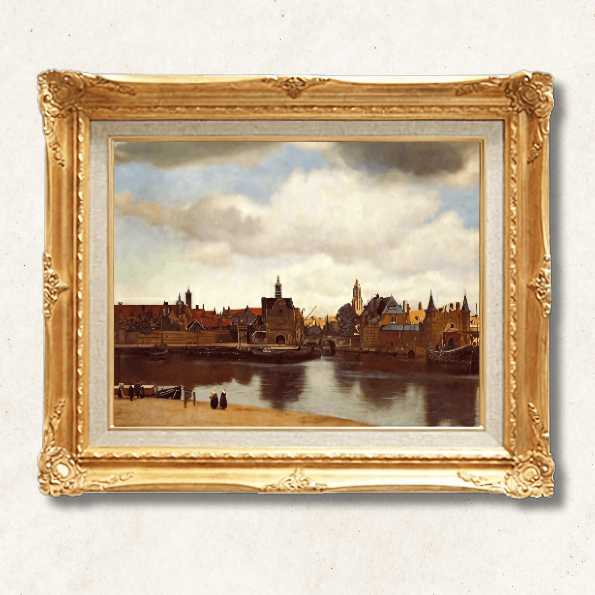 View of Delft — Johannes Vermeer | 17th-Century Dutch Golden Age Masterpiece | Hand-Painted Oil Reproduction | Framed - Galerie Eclat