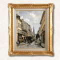 La Rue de la Bavolle à Honfleur — Claude Monet | 1864 Impressionist Masterpiece | Hand-Painted Oil Reproduction | Framed - Galerie Eclat