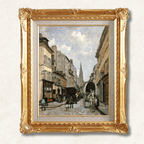 La Rue de la Bavolle à Honfleur — Claude Monet | 1864 Impressionist Masterpiece | Hand-Painted Oil Reproduction | Framed - Galerie Eclat