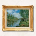 Alfred Sisley <br>- Path along the Riverbank - Galerie Eclat Art