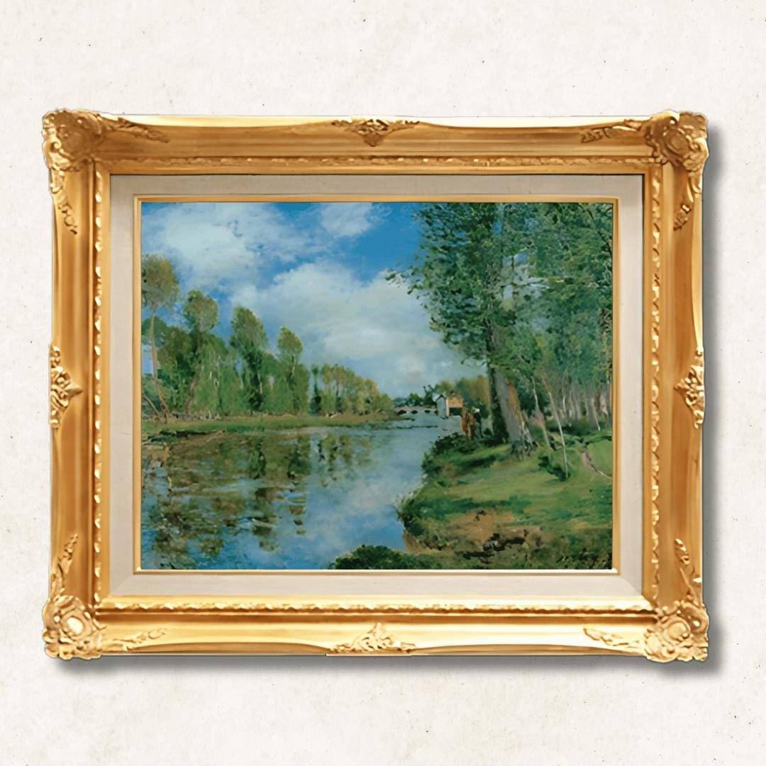 Alfred Sisley <br>- Path along the Riverbank - Galerie Eclat Art