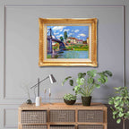 Alfred Sisley <br>- The Bridge at Villeneuve-la-Garenne - Galerie Eclat Art