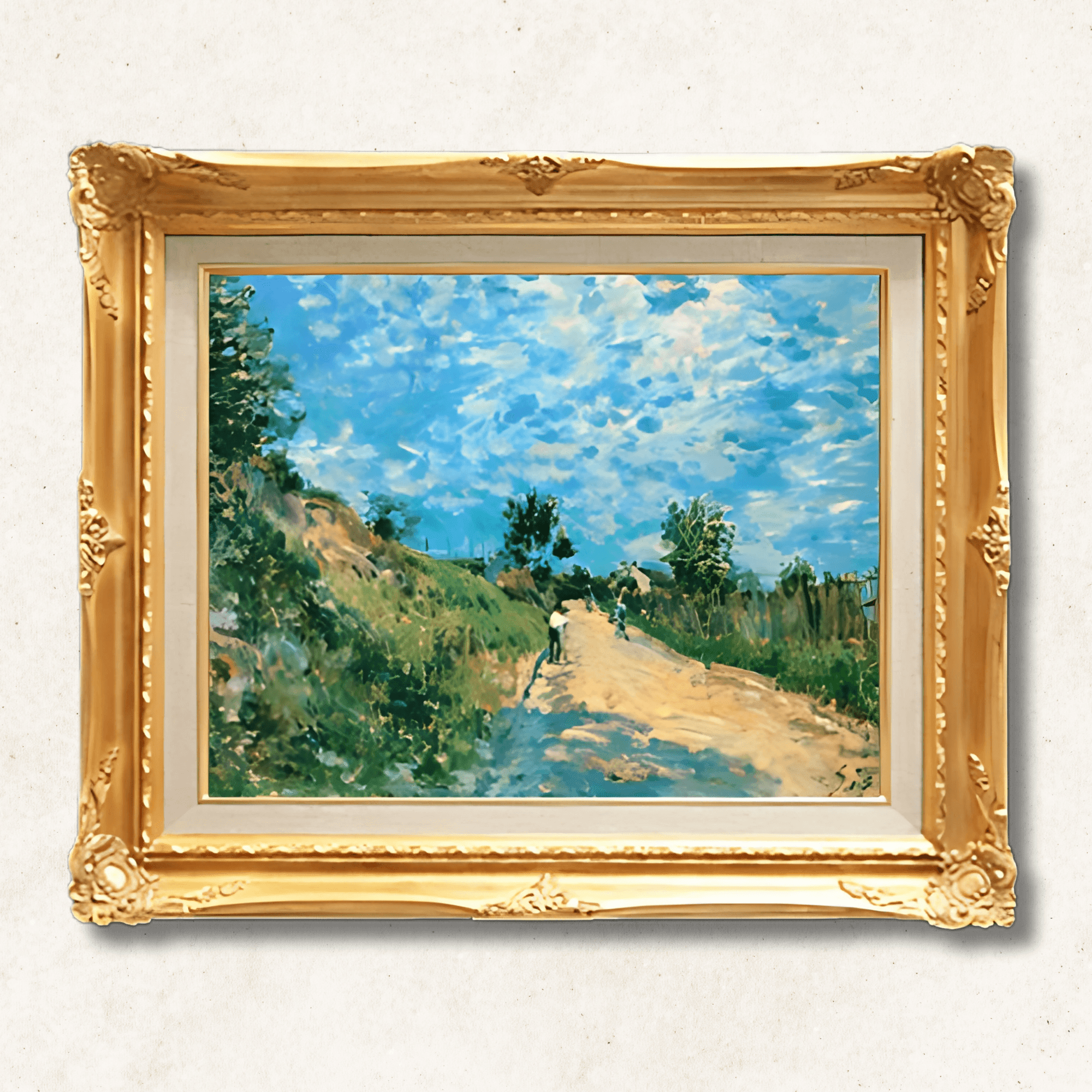 Alfred Sisley – Uphill Road in Sunshine | Framed Canvas - Galerie Eclat Art