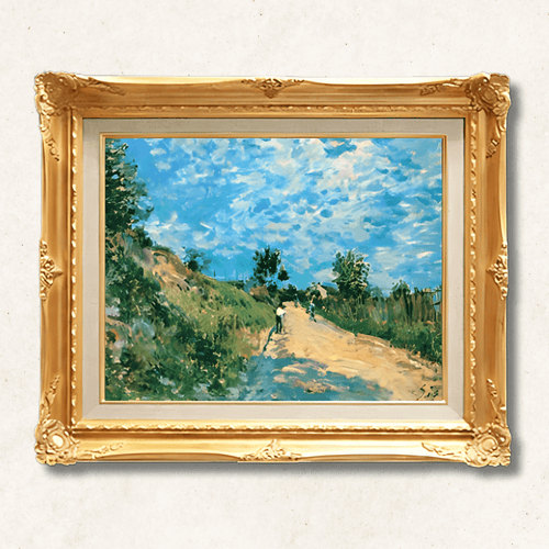 Alfred Sisley – Uphill Road in Sunshine | Framed Canvas - Galerie Eclat Art