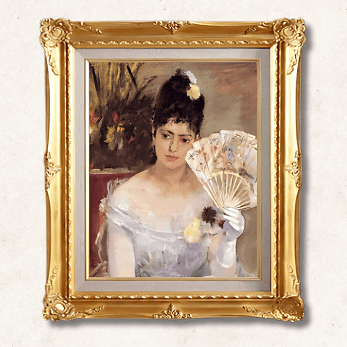 At the Ball (Au Bal) — Berthe Morisot | 1875 Impressionist Masterpiece | Hand-Painted Oil Reproduction | Framed - Galerie Eclat Art