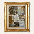 Berthe Morisot – The Dining Room | Framed Canvas - Galerie Eclat Art
