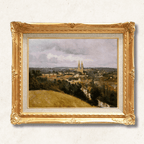 Camille Corot "View of Saint-Lô" Framed Canvas - Galerie Eclat Art