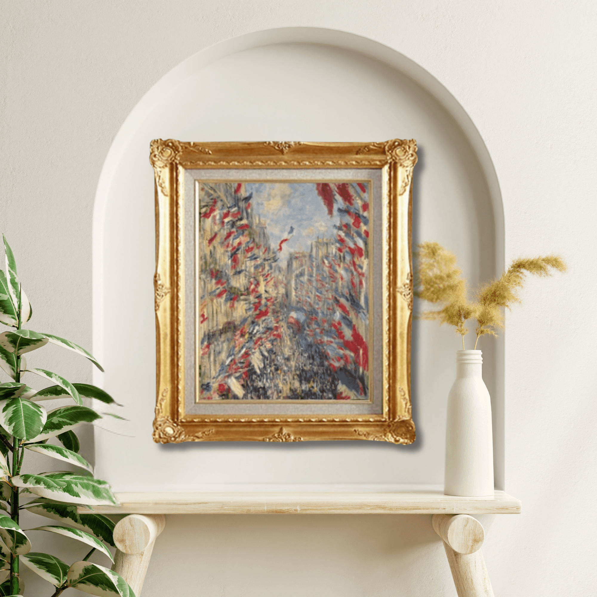 Claude Monet <br>- Rue Montorgueil, Paris. Festival of June 30, 1878 (Framed) - Galerie Eclat Art