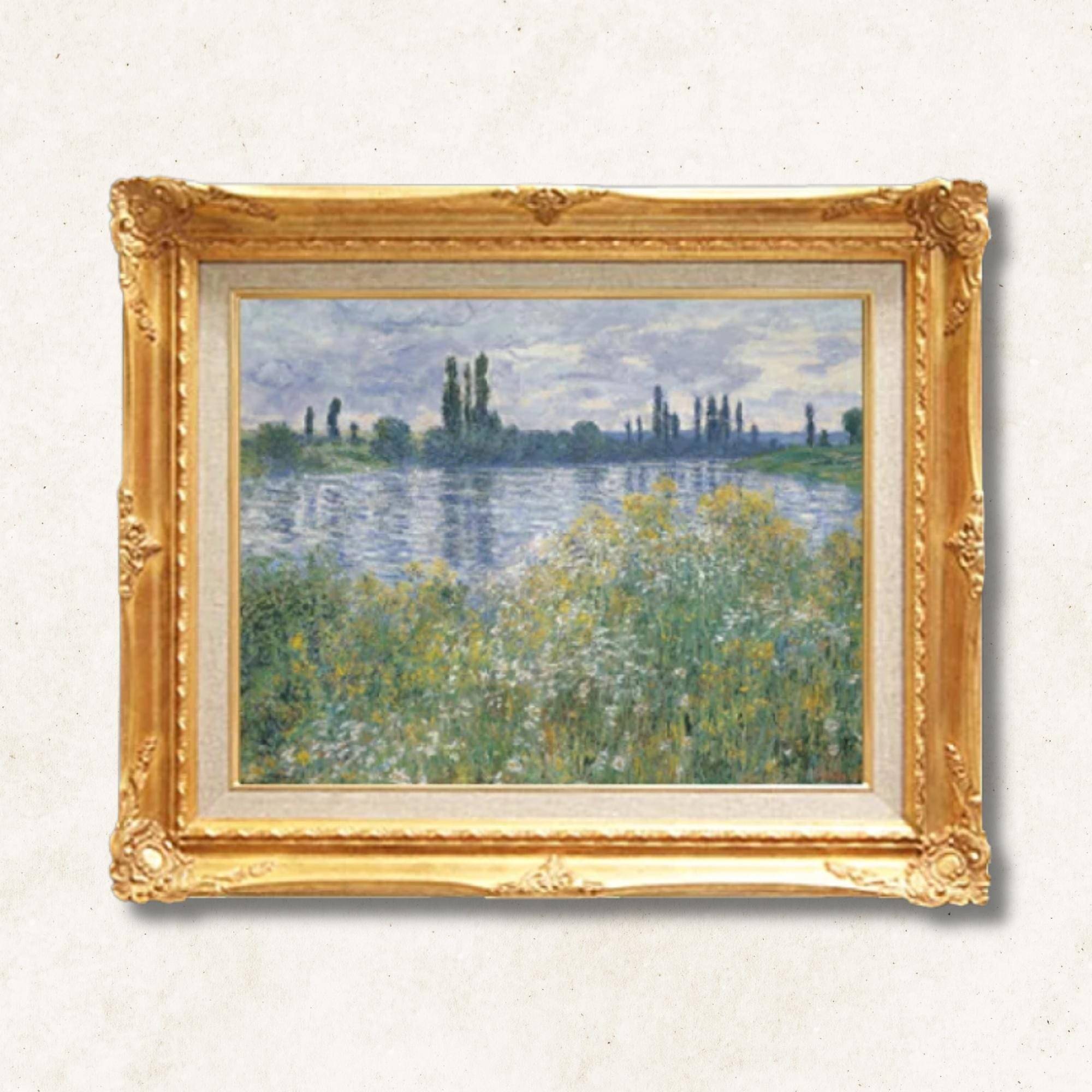 Claude Monet <br>- The Banks of the Seine near Vétheuil - Galerie Eclat Art