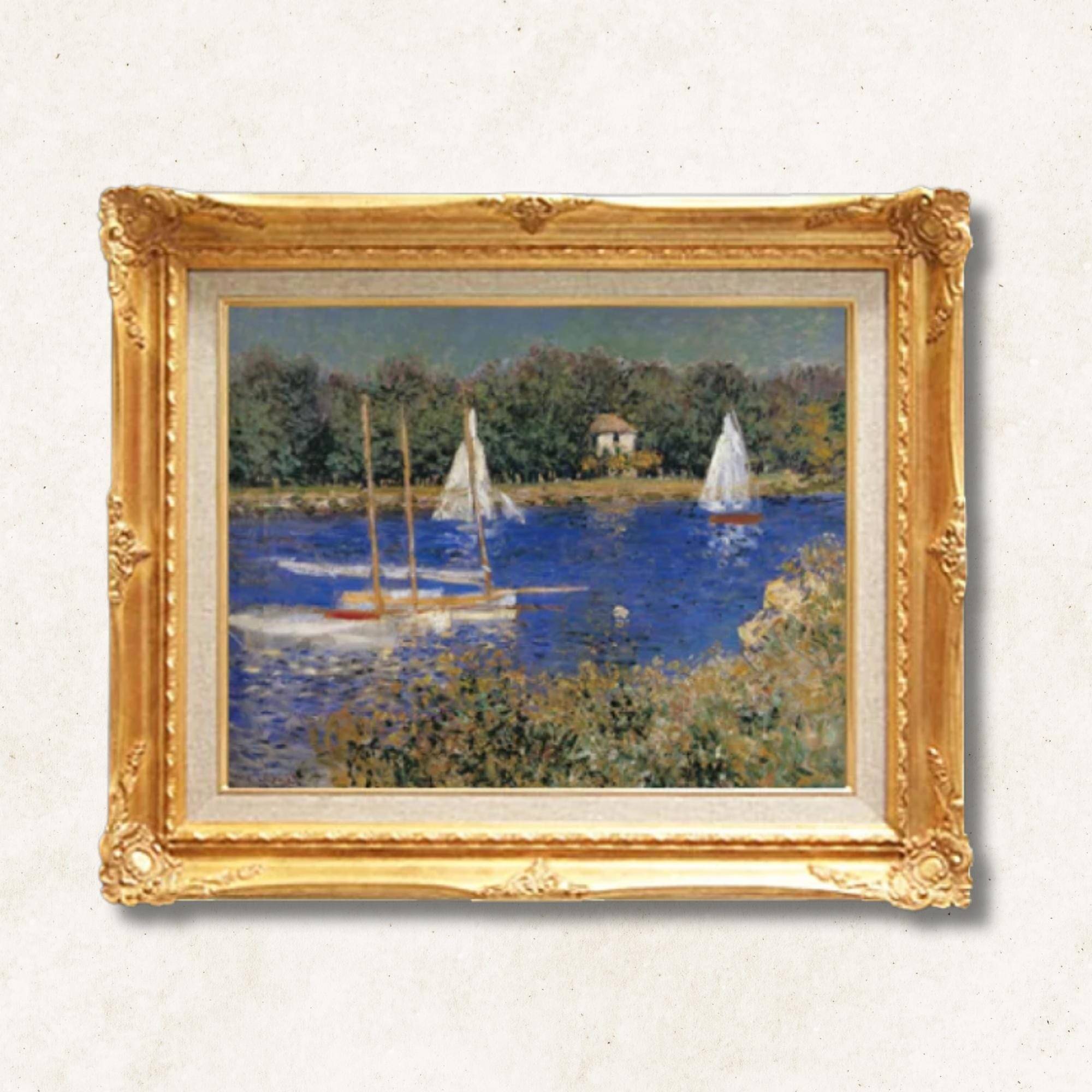 Claude Monet <br>- The Port at Argenteuil II - Galerie Eclat Art