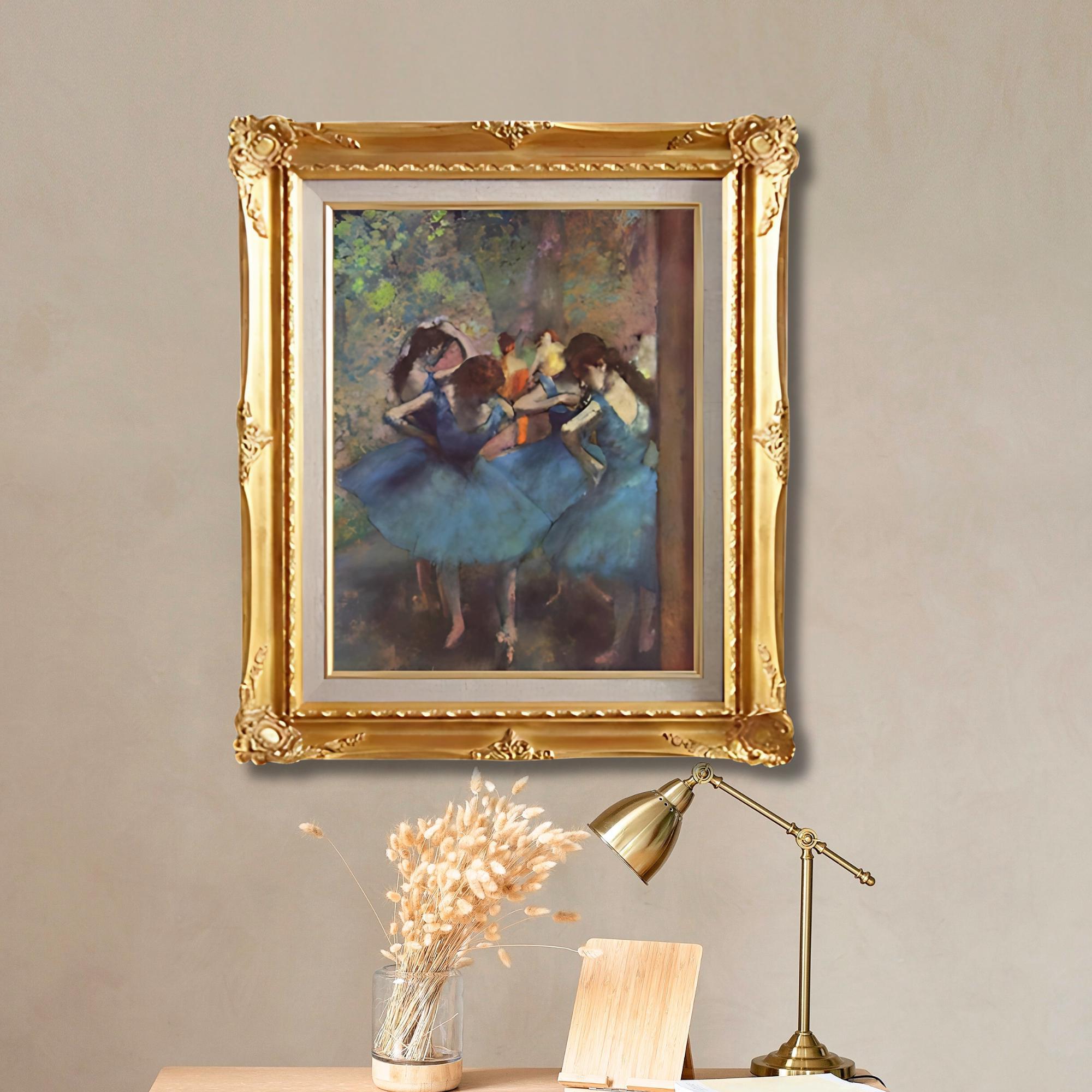 Edgar Degas <br>- Blue Dancers (Framed) - Galerie Eclat Art