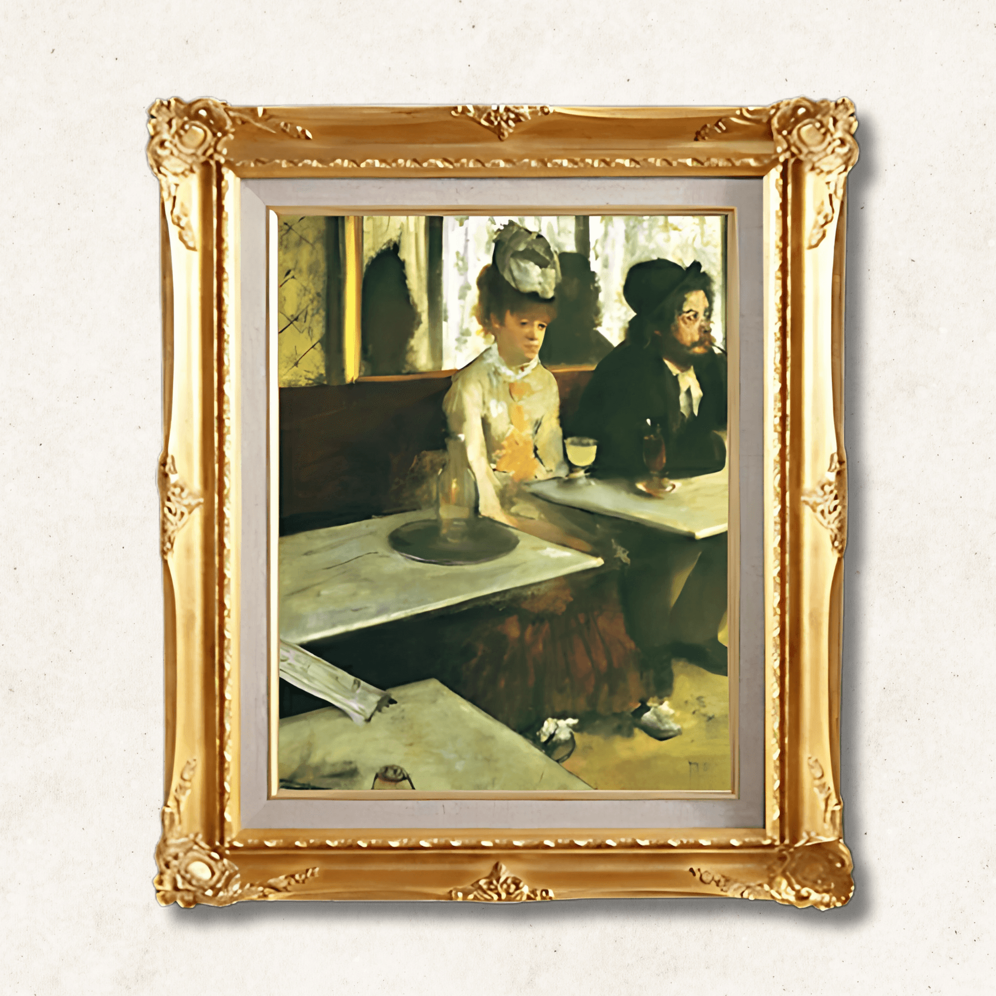 Edgar Degas – The Absinthe Drinker | Framed Canvas - Galerie Eclat Art