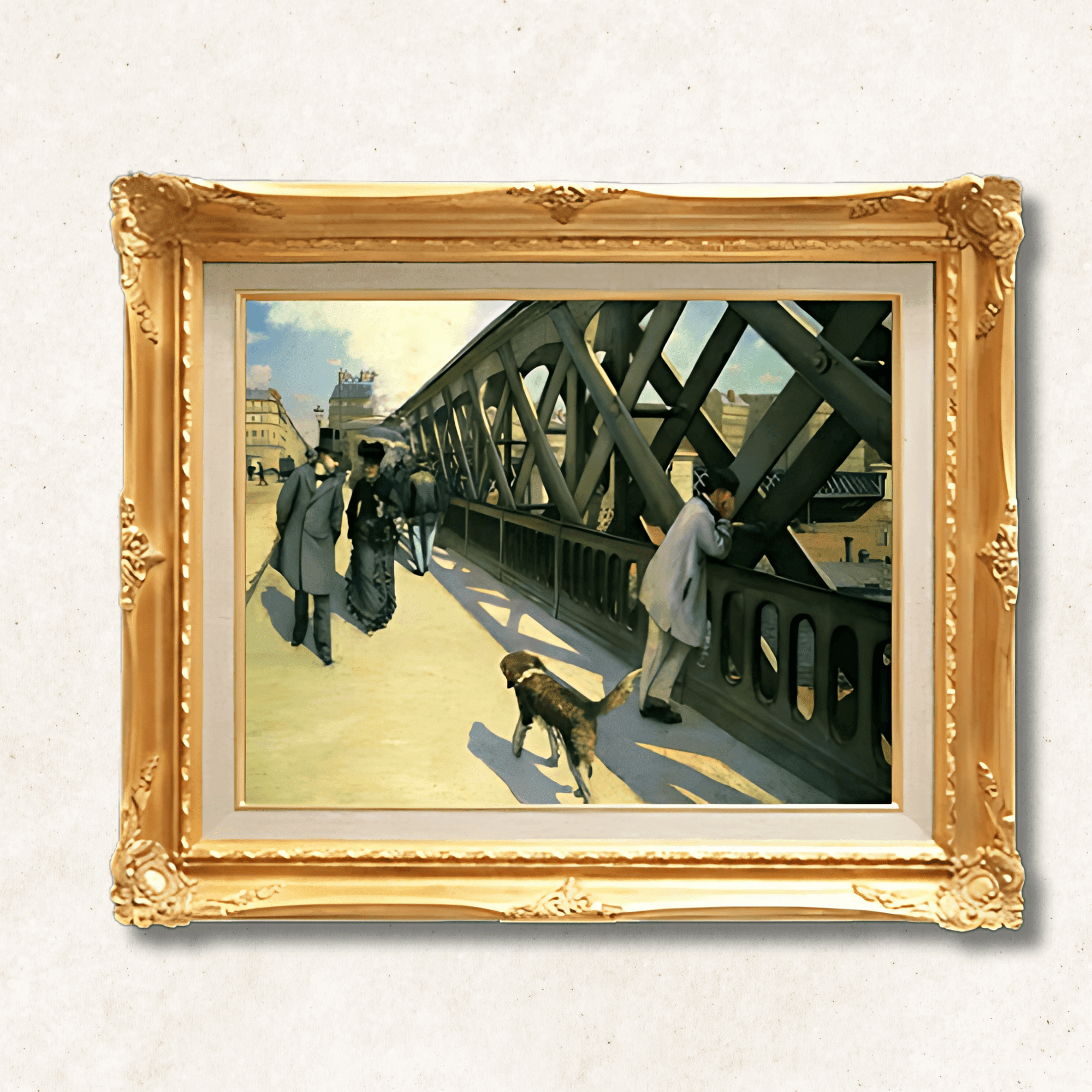 Gustave Caillebotte – Le Pont de l'Europe | Framed Canvas - Galerie Eclat Art