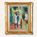 August Macke — Three Girls in Yellow Hats