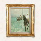 Jockeys before the Race — Edgar Degas | c.1878–79 Impressionist Masterpiece | Hand-Painted Oil Reproduction | Framed - Galerie Eclat Art