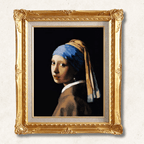 Johannes Vermeer <br>- Girl with a Pearl Earring - Galerie Eclat Art