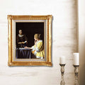 Johannes Vermeer <br>- Lady and Maid - Galerie Eclat Art