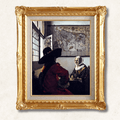 Johannes Vermeer <br>- Officer and Laughing Girl - Galerie Eclat Art