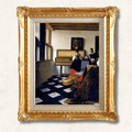 Johannes Vermeer <br>- The Music Lesson - Galerie Eclat Art