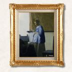 Johannes Vermeer <br>- Woman in Blue Reading a Letter - Galerie Eclat Art