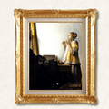 Johannes Vermeer <br>- Woman with a Pearl Necklace - Galerie Eclat Art