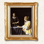 Johannes Vermeer - Mistress and Maid - Galerie Eclat Art
