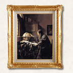 Johannes Vermeer - The Astronomer - Galerie Eclat Art