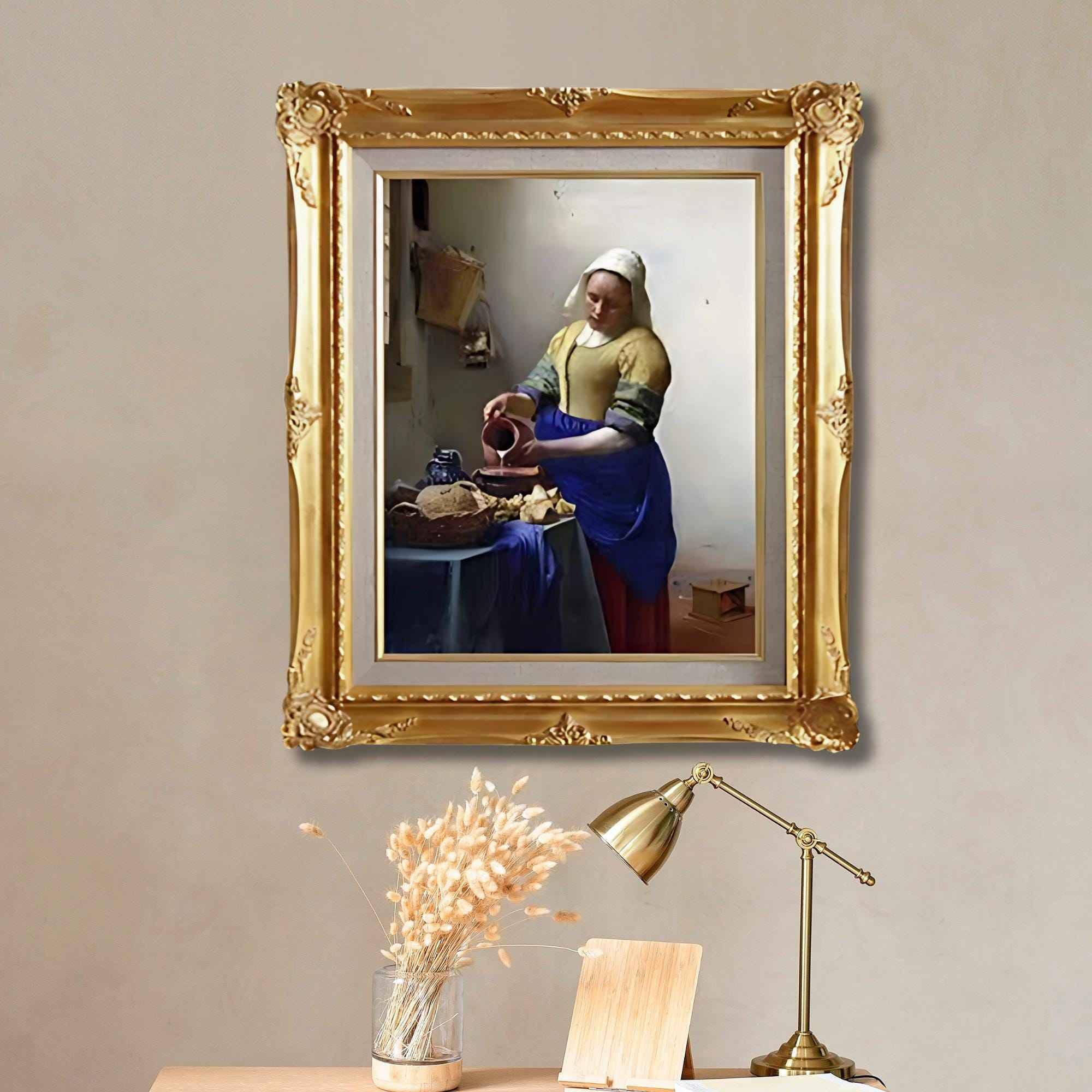 Johannes Vermeer — The Milkmaid - Galerie Eclat Art