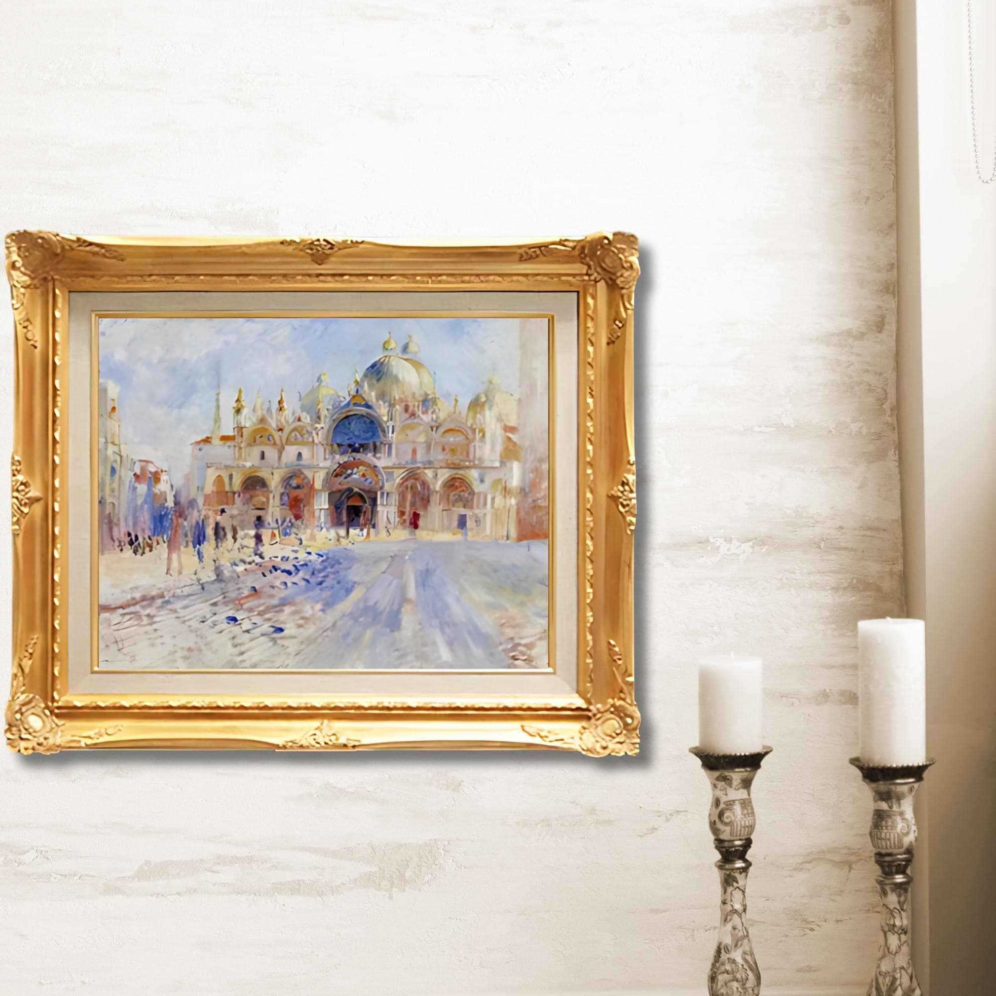 Pierre-Auguste Renoir <br>- The Piazza San Marco, Venice - Galerie Eclat Art