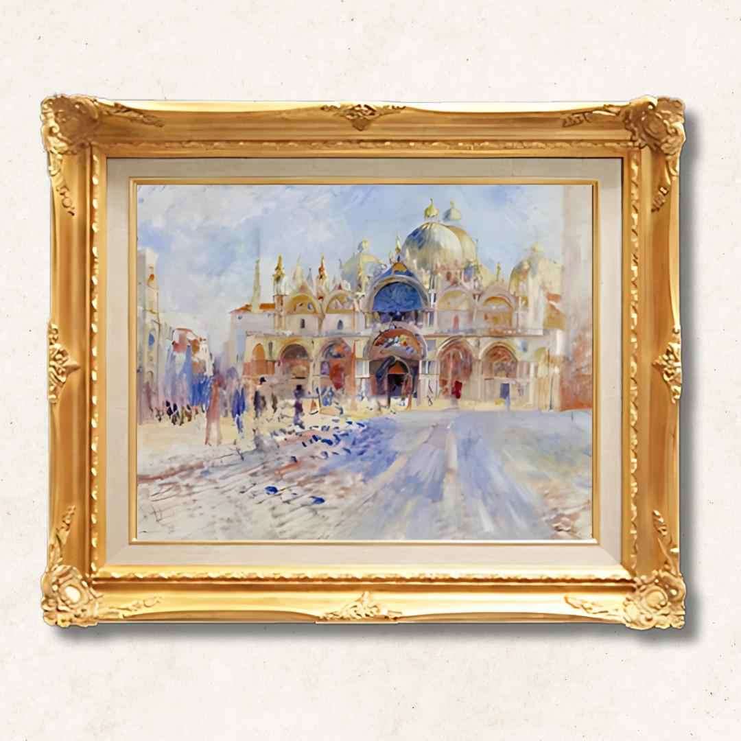 Pierre-Auguste Renoir <br>- The Piazza San Marco, Venice - Galerie Eclat Art