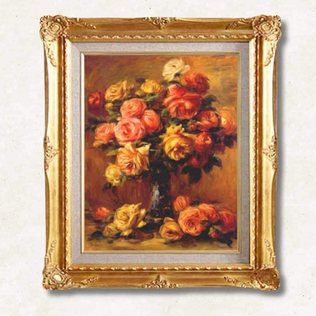Pierre-Auguste Renoir <br> - Vase of Roses - Galerie Eclat Art