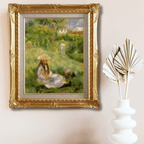 Pierre-Auguste Renoir <br>- Young Woman in the Garden at Fumezy - Galerie Eclat Art