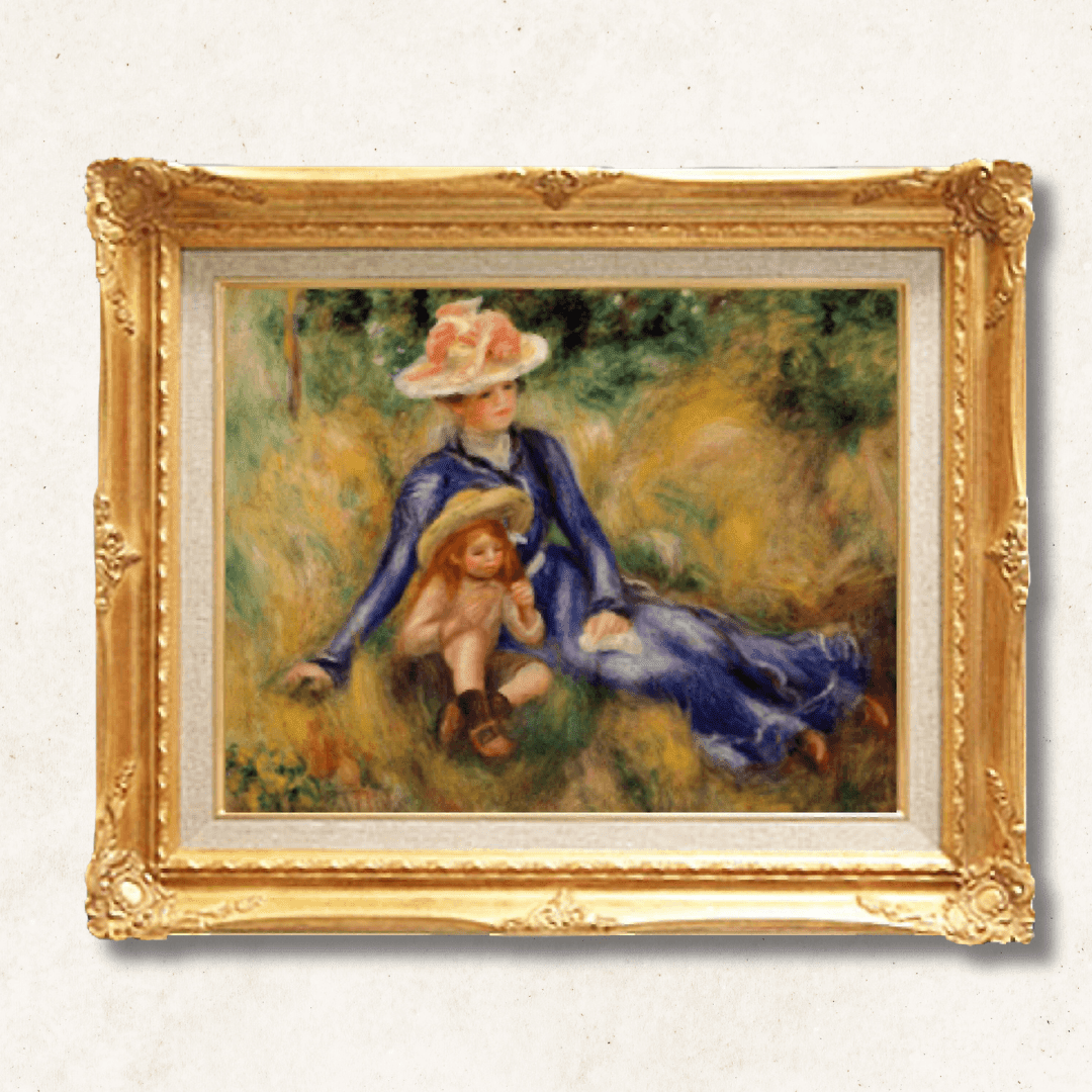 Pierre-Auguste Renoir – Yvonne and Jean | Framed Canvas - Galerie Eclat Art