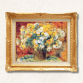 Renoir "Chrysanthemums" Hand-Painted Oil Reproduction | Framed Canvas - Galerie Eclat Art