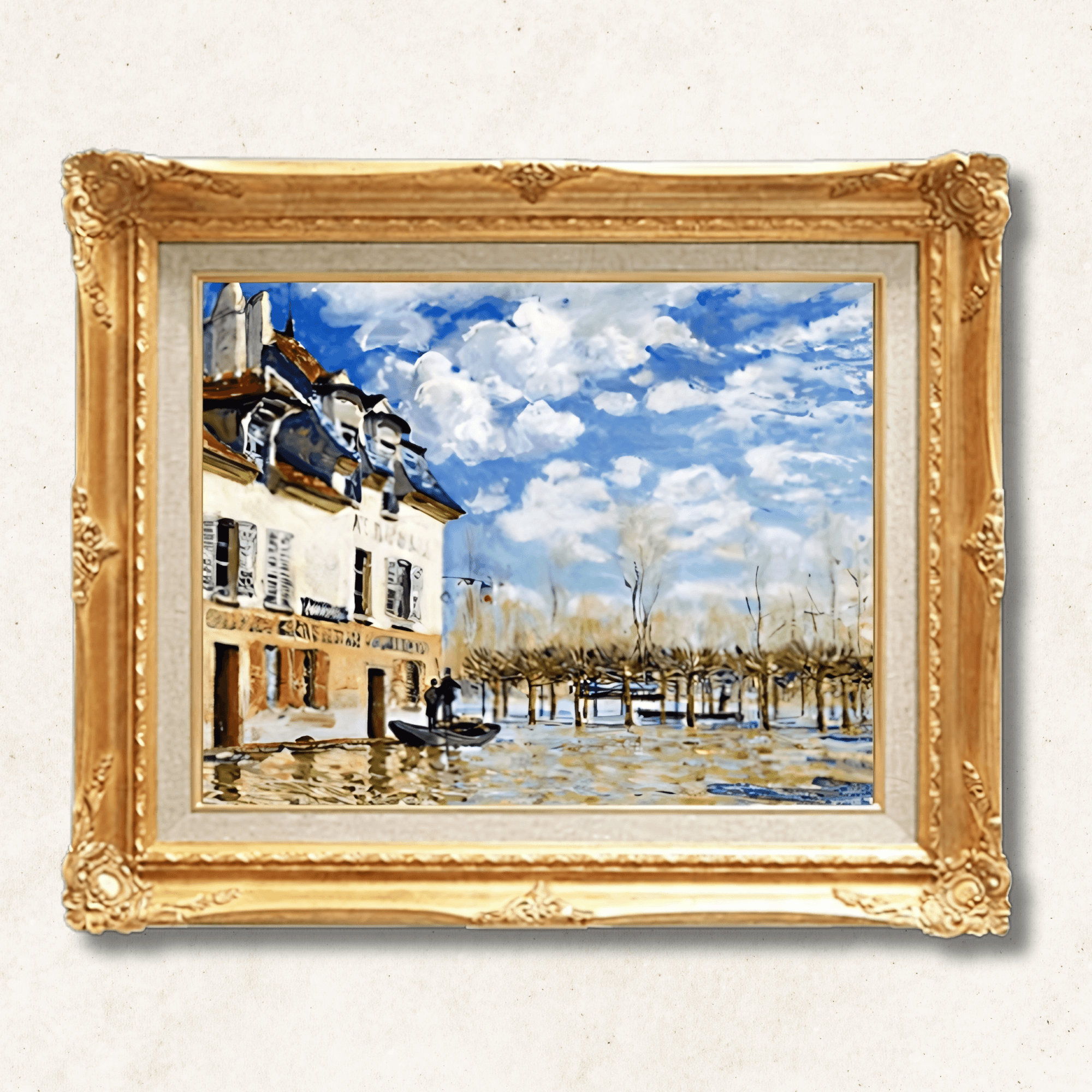 The Flood at Port-Marly · Alfred Sisley · Framed Impressionist Art - Galerie Eclat Art